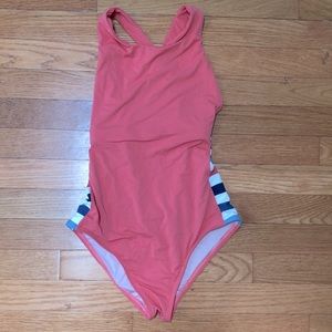 Carve Coral One Piece Bathing Suit